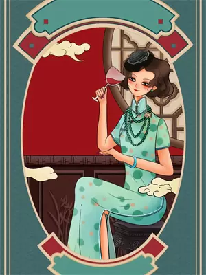七彩灯旋转走马灯笼